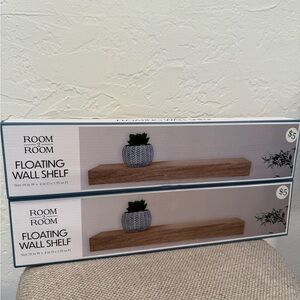 Room 2 Room Floating Wall Shelves Set of 2